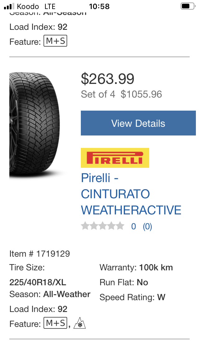 Pirelli Cinturato WeatherActive