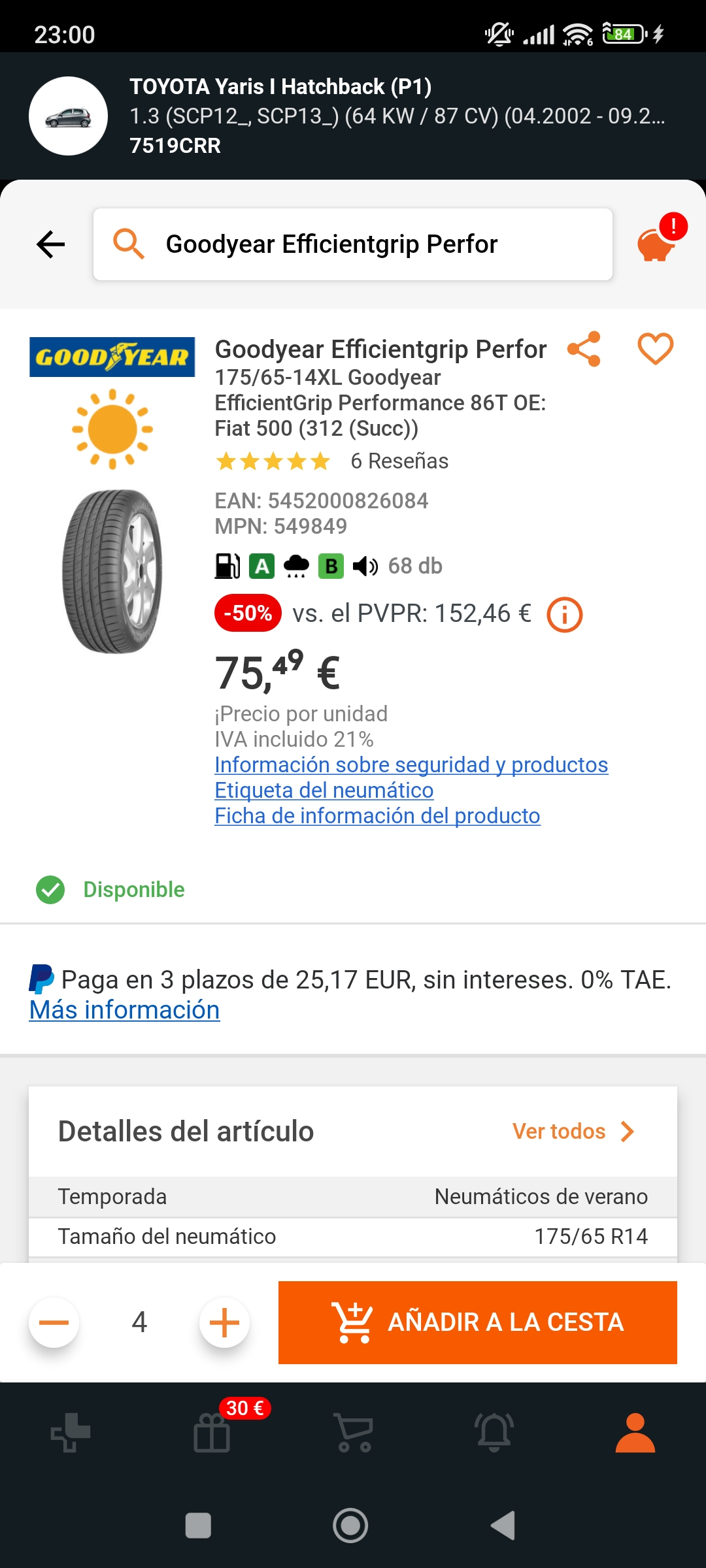 Goodyear EfficientGrip Performance