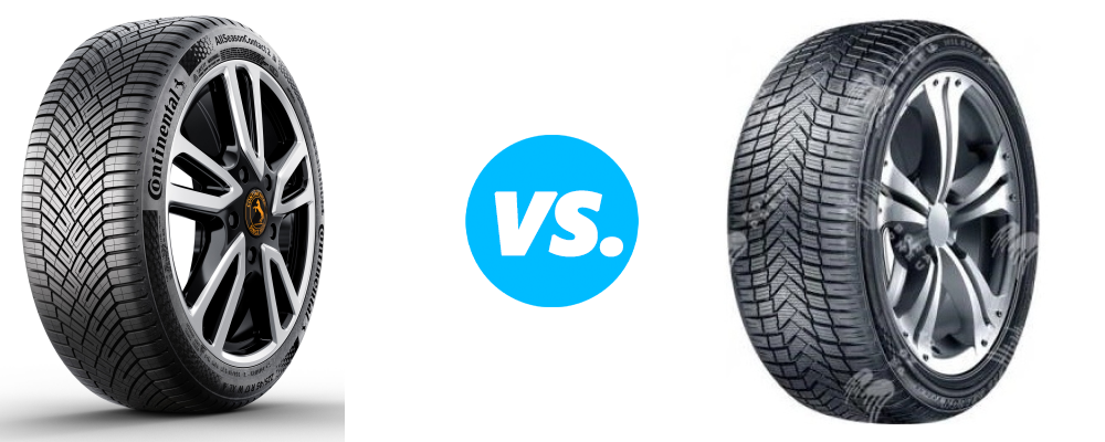 Milever All Season Versat mc545 vs Continental AllSeasonContact 2