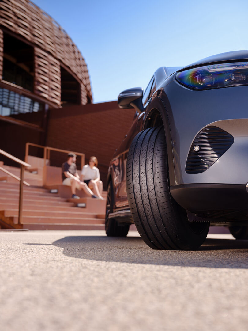 Nokian Powerproof E on a parked electric SUV